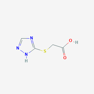 molecular formula C4H5N3O2S B2756264 (4H-1,2,4-三唑-3-基硫基)乙酸 CAS No. 24127-58-0