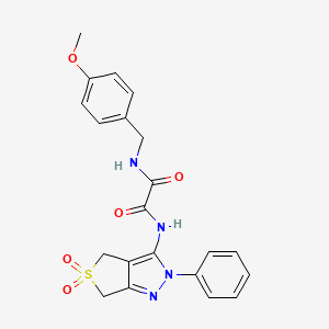 N1-(5,5-dioxido-2-phenyl-4,6-dihydro-2H-thieno[3,4-c]pyrazol-3-yl)-N2-(4-methoxybenzyl)oxalamide