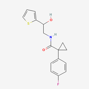 1-(4-fluorophenyl)-N-(2-hydroxy-2-(thiophen-2-yl)ethyl)cyclopropanecarboxamide
