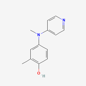 molecular formula C13H14N2O B2756287 2-Methyl-4-[methyl(pyridin-4-yl)amino]phenol CAS No. 1397238-87-7