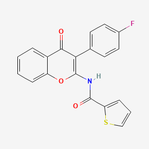 N-[3-(4-fluorophenyl)-4-oxo-4H-chromen-2-yl]thiophene-2-carboxamide