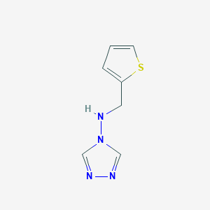 molecular formula C7H8N4S B275630 N-(2-Thienylmethyl)-4H-1,2,4-triazol-4-amine 