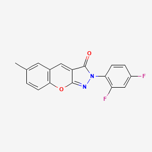 2-(2,4-difluorophenyl)-6-methylchromeno[2,3-c]pyrazol-3(2H)-one