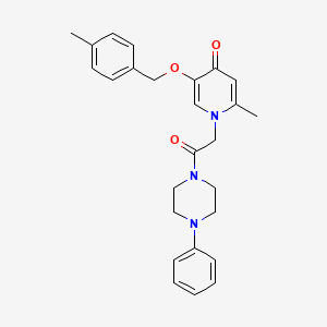 2-methyl-5-((4-methylbenzyl)oxy)-1-(2-oxo-2-(4-phenylpiperazin-1-yl)ethyl)pyridin-4(1H)-one