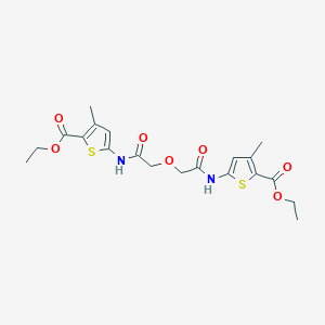 Diethyl 5,5'-((2,2'-oxybis(acetyl))bis(azanediyl))bis(3-methylthiophene-2-carboxylate)