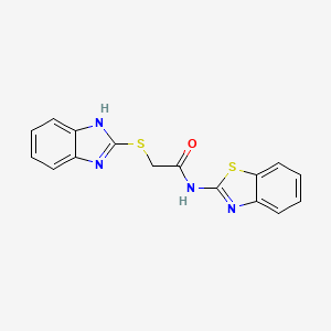 2-(1H-Benzoimidazol-2-ylsulfanyl)-N-benzothiazol-2-yl-acetamide