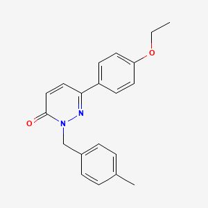molecular formula C20H20N2O2 B2756331 6-(4-乙氧基苯基)-2-[(4-甲基苯基)甲基]吡咯嗪-3-酮 CAS No. 923076-96-4