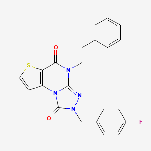 2-(4-fluorobenzyl)-4-phenethylthieno[2,3-e][1,2,4]triazolo[4,3-a]pyrimidine-1,5(2H,4H)-dione