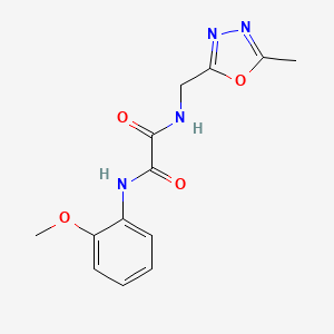 N1-(2-methoxyphenyl)-N2-((5-methyl-1,3,4-oxadiazol-2-yl)methyl)oxalamide
