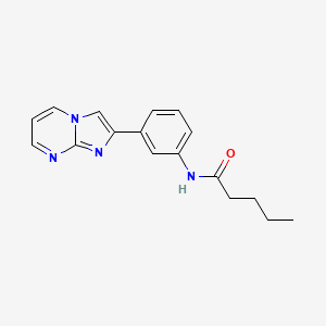 N-(3-(imidazo[1,2-a]pyrimidin-2-yl)phenyl)pentanamide