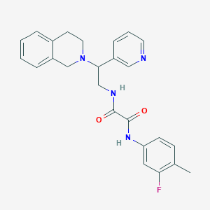 N-[2-(3,4-dihydroisoquinolin-2(1H)-yl)-2-pyridin-3-ylethyl]-N'-(3-fluoro-4-methylphenyl)ethanediamide