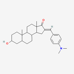 (E)-16-(4-(dimethylamino)benzylidene)-3-hydroxy-10,13-dimethyltetradecahydro-1H-cyclopenta[a]phenanthren-17(2H)-one