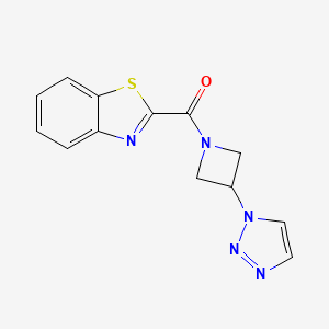 (3-(1H-1,2,3-triazol-1-yl)azetidin-1-yl)(benzo[d]thiazol-2-yl)methanone