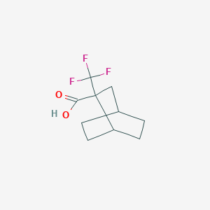 molecular formula C10H13F3O2 B2756402 2-(Trifluoromethyl)bicyclo[2.2.2]octane-2-carboxylic acid CAS No. 2241140-91-8