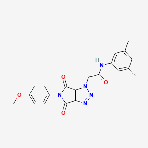 N-(3,5-dimethylphenyl)-2-(5-(4-methoxyphenyl)-4,6-dioxo-4,5,6,6a-tetrahydropyrrolo[3,4-d][1,2,3]triazol-1(3aH)-yl)acetamide