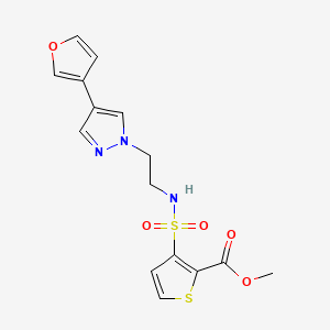 methyl 3-(N-(2-(4-(furan-3-yl)-1H-pyrazol-1-yl)ethyl)sulfamoyl)thiophene-2-carboxylate