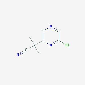 2-(6-Chloropyrazin-2-yl)-2-methylpropanenitrile