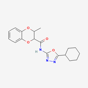 N-(5-cyclohexyl-1,3,4-oxadiazol-2-yl)-3-methyl-2,3-dihydrobenzo[b][1,4]dioxine-2-carboxamide