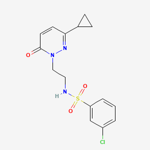 3-chloro-N-(2-(3-cyclopropyl-6-oxopyridazin-1(6H)-yl)ethyl)benzenesulfonamide