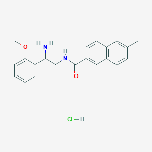 N-[2-Amino-2-(2-methoxyphenyl)ethyl]-6-methylnaphthalene-2-carboxamide;hydrochloride