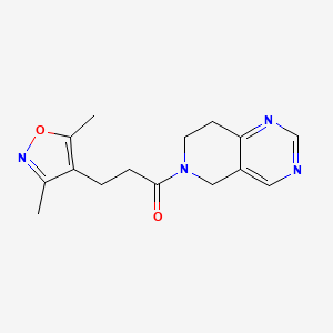 1-(7,8-dihydropyrido[4,3-d]pyrimidin-6(5H)-yl)-3-(3,5-dimethylisoxazol-4-yl)propan-1-one
