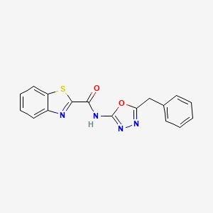 N-(5-benzyl-1,3,4-oxadiazol-2-yl)benzo[d]thiazole-2-carboxamide