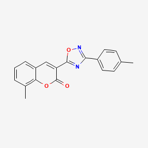 8-methyl-3-[3-(4-methylphenyl)-1,2,4-oxadiazol-5-yl]-2H-chromen-2-one