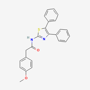 molecular formula C24H20N2O2S B2756451 N-(4,5-diphenylthiazol-2-yl)-2-(4-methoxyphenyl)acetamide CAS No. 922474-05-3