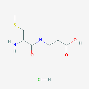 3-[(2-Amino-3-methylsulfanylpropanoyl)-methylamino]propanoic acid;hydrochloride