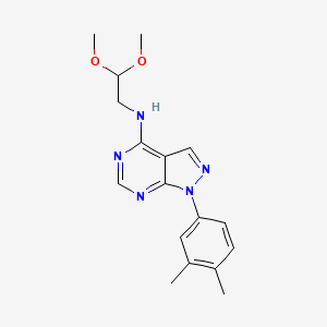N-(2,2-dimethoxyethyl)-1-(3,4-dimethylphenyl)-1H-pyrazolo[3,4-d]pyrimidin-4-amine