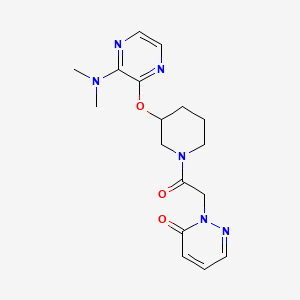 2-(2-(3-((3-(dimethylamino)pyrazin-2-yl)oxy)piperidin-1-yl)-2-oxoethyl)pyridazin-3(2H)-one