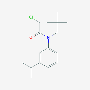 molecular formula C16H24ClNO B2756467 2-Chloro-N-(2,2-dimethylpropyl)-N-(3-propan-2-ylphenyl)acetamide CAS No. 1397189-20-6