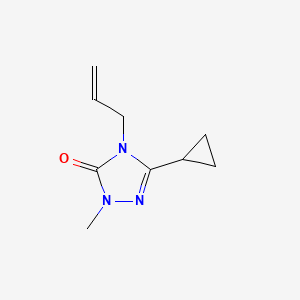 3-cyclopropyl-1-methyl-4-(prop-2-en-1-yl)-4,5-dihydro-1H-1,2,4-triazol-5-one