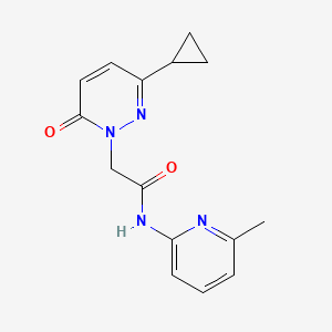 2-(3-cyclopropyl-6-oxopyridazin-1(6H)-yl)-N-(6-methylpyridin-2-yl)acetamide