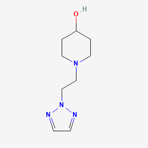 molecular formula C9H16N4O B2756492 1-(2-(2H-1,2,3-triazol-2-yl)ethyl)piperidin-4-ol CAS No. 2169213-08-3