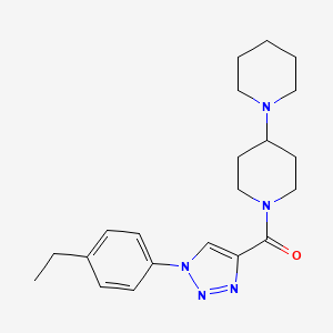 molecular formula C21H29N5O B2756503 1,4'-bipiperidin-1'-yl[1-(4-ethylphenyl)-1H-1,2,3-triazol-4-yl]methanone CAS No. 1326908-06-8