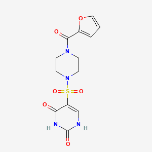 5-((4-(furan-2-carbonyl)piperazin-1-yl)sulfonyl)pyrimidine-2,4(1H,3H)-dione