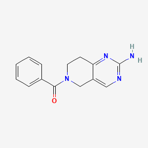 molecular formula C14H14N4O B2756508 [2-amino-7,8-dihydropyrido[4,3-d]pyrimidin-6(5H)-yl](phenyl)methanone CAS No. 937604-00-7