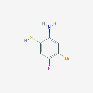 molecular formula C6H5BrFNS B2756513 2-Amino-4-bromo-5-fluorobenzenethiol CAS No. 1474100-85-0