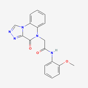 N-(2-methoxyphenyl)-2-{4-oxo-4H,5H-[1,2,4]triazolo[4,3-a]quinoxalin-5-yl}acetamide