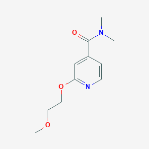 molecular formula C11H16N2O3 B2756534 2-(2-methoxyethoxy)-N,N-dimethylisonicotinamide CAS No. 2034238-05-4