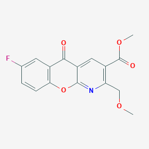methyl 7-fluoro-2-(methoxymethyl)-5-oxo-5H-chromeno[2,3-b]pyridine-3-carboxylate