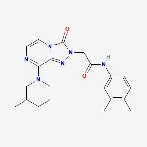 N-(3,4-dimethylphenyl)-2-[8-(3-methylpiperidin-1-yl)-3-oxo[1,2,4]triazolo[4,3-a]pyrazin-2(3H)-yl]acetamide
