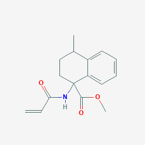 molecular formula C16H19NO3 B2756551 Methyl 4-methyl-1-(prop-2-enoylamino)-3,4-dihydro-2H-naphthalene-1-carboxylate CAS No. 2411241-66-0