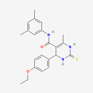 N-(3,5-dimethylphenyl)-4-(4-ethoxyphenyl)-6-methyl-2-sulfanylidene-3,4-dihydro-1H-pyrimidine-5-carboxamide