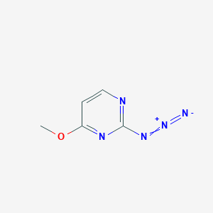 molecular formula C5H5N5O B2756568 2-Azido-4-methoxypyrimidine CAS No. 1531848-24-4