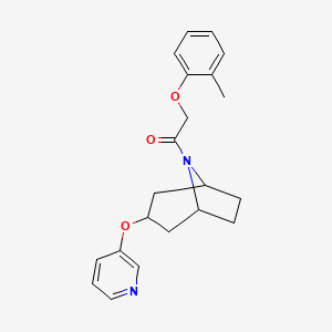 1-((1R,5S)-3-(pyridin-3-yloxy)-8-azabicyclo[3.2.1]octan-8-yl)-2-(o-tolyloxy)ethanone