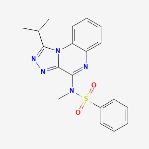 N-methyl-N-(1-propan-2-yl-[1,2,4]triazolo[4,3-a]quinoxalin-4-yl)benzenesulfonamide