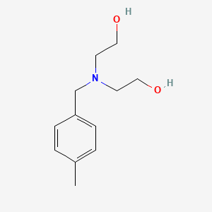 2-[2-Hydroxyethyl-[(4-methylphenyl)methyl]amino]ethanol