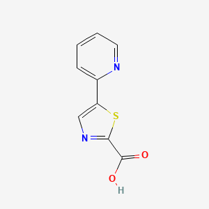 molecular formula C11H10N2O2S B2756612 5-(Pyridin-2-yl)thiazole-2-carboxylic acid CAS No. 721927-07-7